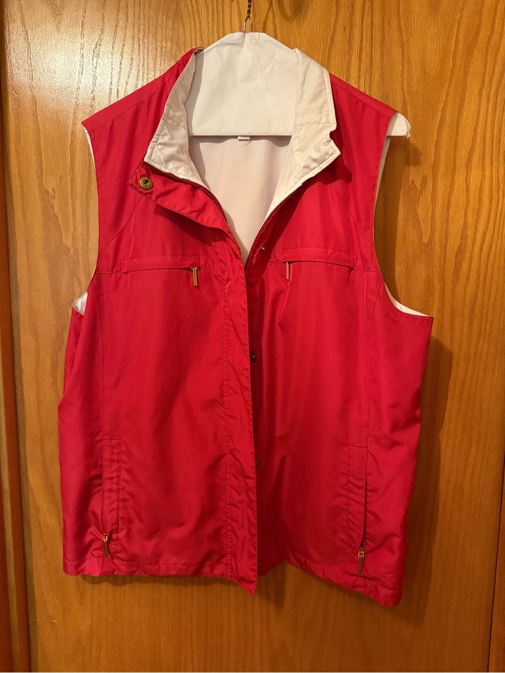 Charter Club Women's Lightweight Melon Colored Reversible Vest Size XL